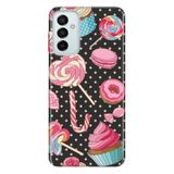 Senada Samsung Galaxy M23 İle Uyumlu Kılıf 0.4Mm Lazer Kesim Silikon Kapak Cupcake Donut