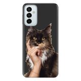 Senada Samsung Galaxy M23 İle Uyumlu Kılıf 0.4Mm Lazer Kesim Silikon Kapak Düşün Be Kedi