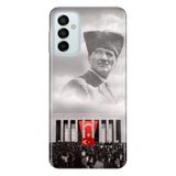 Senada Samsung Galaxy M23 İle Uyumlu Kılıf 0.4Mm Lazer Kesim Silikon Kapak Gazi Mustafa