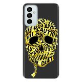Senada Samsung Galaxy M23 İle Uyumlu Kılıf 0.4Mm Lazer Kesim Silikon Kapak Iskelet Caution