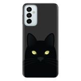 Senada Samsung Galaxy M23 İle Uyumlu Kılıf 0.4Mm Lazer Kesim Silikon Kapak Kara Kedi