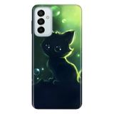 Senada Samsung Galaxy M23 İle Uyumlu Kılıf 0.4Mm Lazer Kesim Silikon Kapak Küçük Kedi