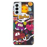 Senada Samsung Galaxy M23 İle Uyumlu Kılıf 0.4Mm Lazer Kesim Silikon Kapak London Taxi