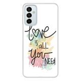 Senada Samsung Galaxy M23 İle Uyumlu Kılıf 0.4Mm Lazer Kesim Silikon Kapak Love Is All