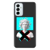 Senada Samsung Galaxy M23 İle Uyumlu Kılıf 0.4Mm Lazer Kesim Silikon Kapak Mix Heykel