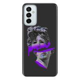 Senada Samsung Galaxy M23 İle Uyumlu Kılıf 0.4Mm Lazer Kesim Silikon Kapak Mor Heykel