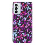 Senada Samsung Galaxy M23 İle Uyumlu Kılıf 0.4Mm Lazer Kesim Silikon Kapak Mor Kelebek Uyumlu
