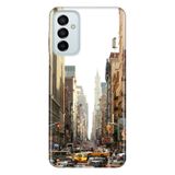 Senada Samsung Galaxy M23 İle Uyumlu Kılıf 0.4Mm Lazer Kesim Silikon Kapak Newyork Trafik