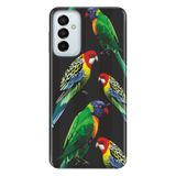 Senada Samsung Galaxy M23 İle Uyumlu Kılıf 0.4Mm Lazer Kesim Silikon Kapak Papağan,Color408