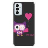 Senada Samsung Galaxy M23 İle Uyumlu Kılıf 0.4Mm Lazer Kesim Silikon Kapak Pembe Baykuş