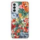 Senada Samsung Galaxy M23 İle Uyumlu Kılıf 0.4Mm Lazer Kesim Silikon Kapak Sanatsal Çiçek