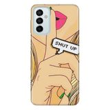 Senada Samsung Galaxy M23 İle Uyumlu Kılıf 0.4Mm Lazer Kesim Silikon Kapak Shut Up
