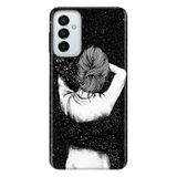 Senada Samsung Galaxy M23 İle Uyumlu Kılıf 0.4Mm Lazer Kesim Silikon Kapak Siyah Aşk