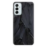 Senada Samsung Galaxy M23 İle Uyumlu Kılıf 0.4Mm Lazer Kesim Silikon Kapak Siyah Beton
