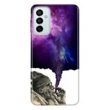Senada Samsung Galaxy M23 İle Uyumlu Kılıf 0.4Mm Lazer Kesim Silikon Kapak Smoke