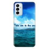Senada Samsung Galaxy M23 İle Uyumlu Kılıf 0.4Mm Lazer Kesim Silikon Kapak Take Me