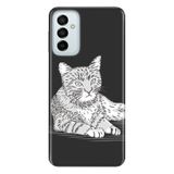 Senada Samsung Galaxy M23 İle Uyumlu Kılıf 0.4Mm Lazer Kesim Silikon Kapak Tekir