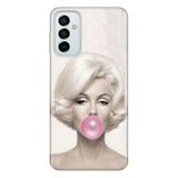 Senada Samsung Galaxy M23 İle Uyumlu Kılıf 0.4Mm Lazer Kesim Silikon Kapak Trend Marliyn