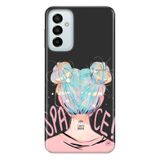 Senada Samsung Galaxy M23 İle Uyumlu Kılıf 0.4Mm Lazer Kesim Silikon Kapak Uzaydan Gelen Kız