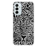 Senada Samsung Galaxy M23 İle Uyumlu Kılıf 0.4Mm Lazer Kesim Silikon Kapak Vahşi Aslan Sanat