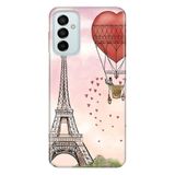 Senada Samsung Galaxy M23 Uyumlu İle Uyumlu Kılıf 0.4Mm Lazer Kesim Silikon Kapak Eiffel