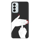 Senada Samsung Galaxy M23 Uyumlu İle Uyumlu Kılıf 0.4Mm Lazer Kesim Silikon Kapak F*Ck