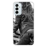 Senada Samsung Galaxy M23 Uyumlu İle Uyumlu Kılıf 0.4Mm Lazer Kesim Silikon Kapak Harleymoto Girl