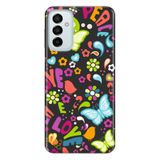 Senada Samsung Galaxy M23 Uyumlu İle Uyumlu Kılıf 0.4Mm Lazer Kesim Silikon Kapak Kelebekler