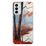 Senada Samsung Galaxy M23 Uyumlu İle Uyumlu Kılıf 0.4Mm Lazer Kesim Silikon Kapak Sonbahar