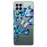 Senada Samsung Galaxy M33 İle Uyumlu Kılıf 0.4Mm Lazer Kesim Silikon - 2D Kelebekler