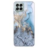Senada Samsung Galaxy M33 İle Uyumlu Kılıf 0.4Mm Lazer Kesim Silikon - Antic Marble
