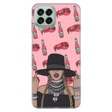 Senada Samsung Galaxy M33 İle Uyumlu Kılıf 0.4Mm Lazer Kesim Silikon - Art Chili Girl