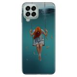 Senada Samsung Galaxy M33 İle Uyumlu Kılıf 0.4Mm Lazer Kesim Silikon - Aşk Acısı