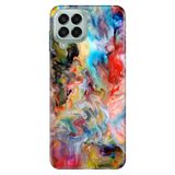 Senada Samsung Galaxy M33 İle Uyumlu Kılıf 0.4Mm Lazer Kesim Silikon - Boyaların Dansı