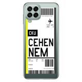 Senada Samsung Galaxy M33 İle Uyumlu Kılıf 0.4Mm Lazer Kesim Silikon - Cehennem Uçak Bileti