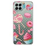 Senada Samsung Galaxy M33 İle Uyumlu Kılıf 0.4Mm Lazer Kesim Silikon - Cupcake Donut