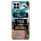 Senada Samsung Galaxy M33 İle Uyumlu Kılıf 0.4Mm Lazer Kesim Silikon - Follow Your Dreams