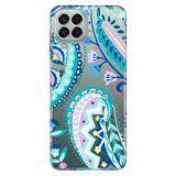 Senada Samsung Galaxy M33 İle Uyumlu Kılıf 0.4Mm Lazer Kesim Silikon - Geo Yapraklar