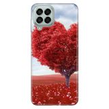 Senada Samsung Galaxy M33 İle Uyumlu Kılıf 0.4Mm Lazer Kesim Silikon - Kalp Gölgesi