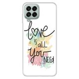 Senada Samsung Galaxy M33 İle Uyumlu Kılıf 0.4Mm Lazer Kesim Silikon - Love Is All