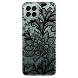Senada Samsung Galaxy M33 İle Uyumlu Kılıf 0.4Mm Lazer Kesim Silikon - Mandala Gül