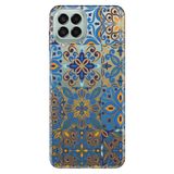 Senada Samsung Galaxy M33 İle Uyumlu Kılıf 0.4Mm Lazer Kesim Silikon - Mavi Geo