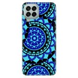 Senada Samsung Galaxy M33 İle Uyumlu Kılıf 0.4Mm Lazer Kesim Silikon - Mavi Mandala,Color194