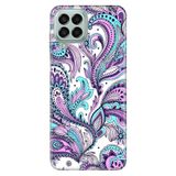 Senada Samsung Galaxy M33 İle Uyumlu Kılıf 0.4Mm Lazer Kesim Silikon - Mavi Mandala,Color767