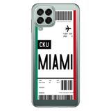 Senada Samsung Galaxy M33 İle Uyumlu Kılıf 0.4Mm Lazer Kesim Silikon - Miami Uçak Bileti