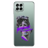 Senada Samsung Galaxy M33 İle Uyumlu Kılıf 0.4Mm Lazer Kesim Silikon - Mor Heykel
