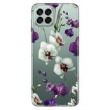 Senada Samsung Galaxy M33 İle Uyumlu Kılıf 0.4Mm Lazer Kesim Silikon - Orkide Çiçek