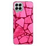 Senada Samsung Galaxy M33 İle Uyumlu Kılıf 0.4Mm Lazer Kesim Silikon - Pembe Beton
