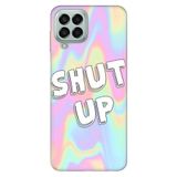 Senada Samsung Galaxy M33 İle Uyumlu Kılıf 0.4Mm Lazer Kesim Silikon - Shut Up,Color439