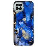 Senada Samsung Galaxy M33 İle Uyumlu Kılıf 0.4Mm Lazer Kesim Silikon - Simli Ametist Taşı